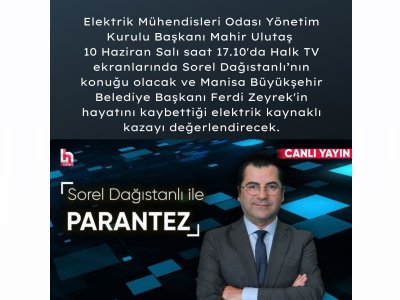 ODA YONETIM KURULU BASKANI MAHIR ULUTAS HALK TV EKRANLARINDA