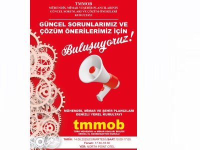 TMMOB YEREL KURULTAY DÜZENLENDİ