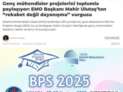GENÇ MÜHENDİSLER PROJELERİNİ TOPLUMLA PAYLAŞIYOR: EMO BAŞKANI MAHİR ULUTAŞTAN REKABET DEĞİL DAYANIŞMA VURGUSU (MEMURHABER365.COM)