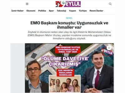 EMO BAŞKANI KONUŞTU: UYGUNSUZLUK VE İHMALLER VAR (DOKUZEYLUL.COM, 09.06.2025)