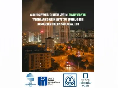 EMO-İMO-MMO-MO: YANGIN GÜVENLİĞİ DENETİM SİSTEMİ ALARM VERİYOR!