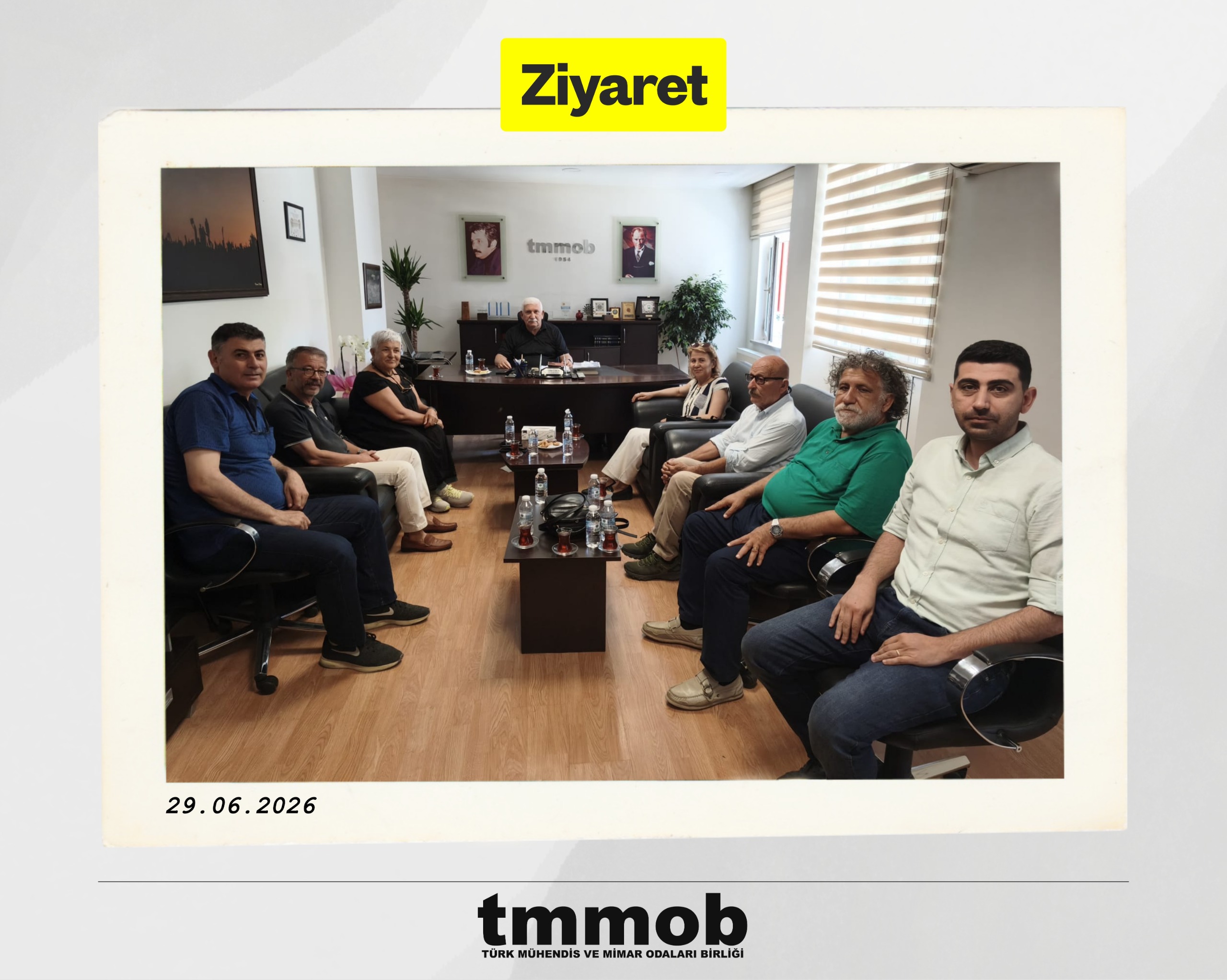 10 EKİM BARIŞ DERNEĞİ, TMMOB'Yİ ZİYARET ETTİ