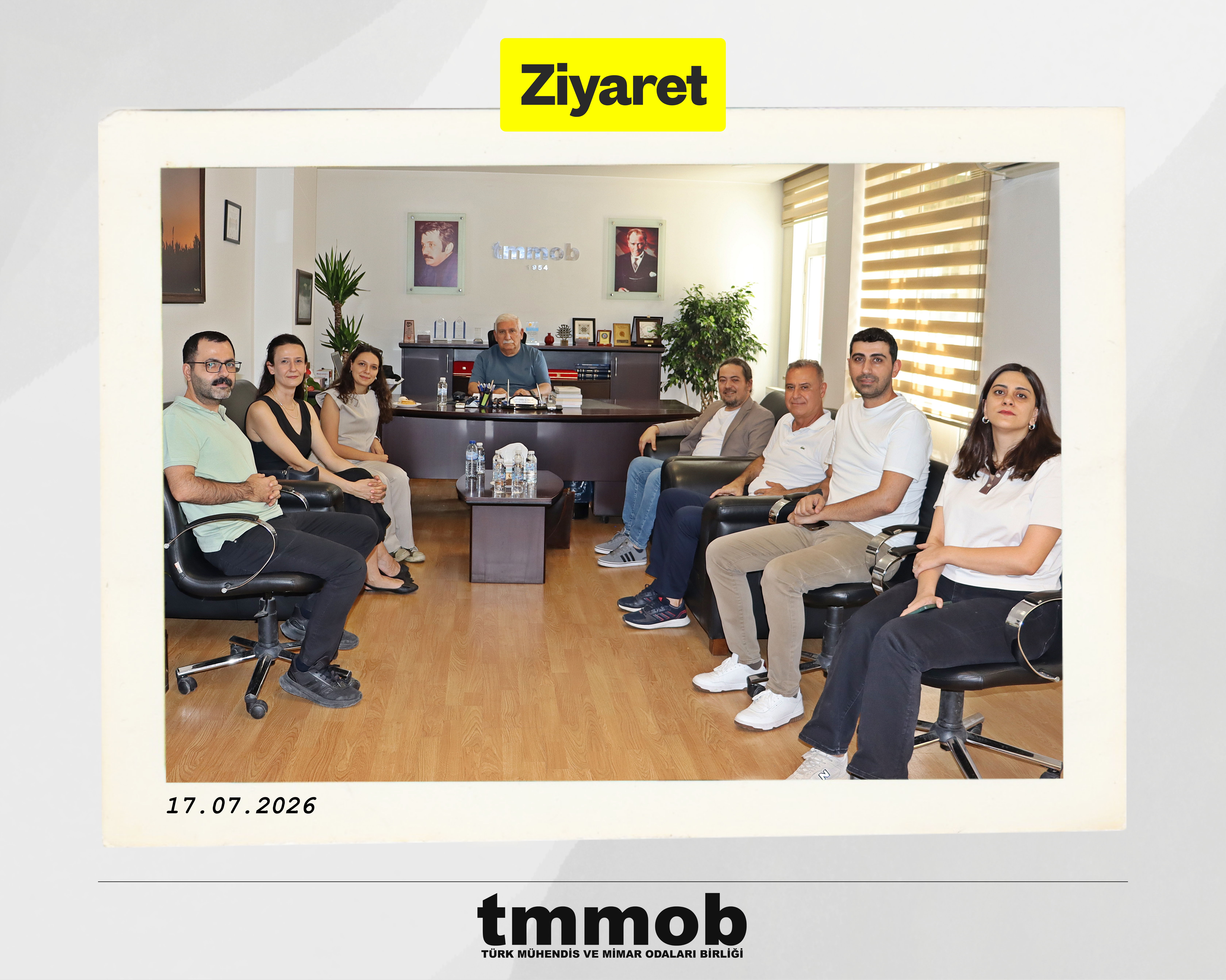 TMMOB ŞEHİR PLANCILARI ODASI, TMMOB'Yİ ZİYARET ETTİ