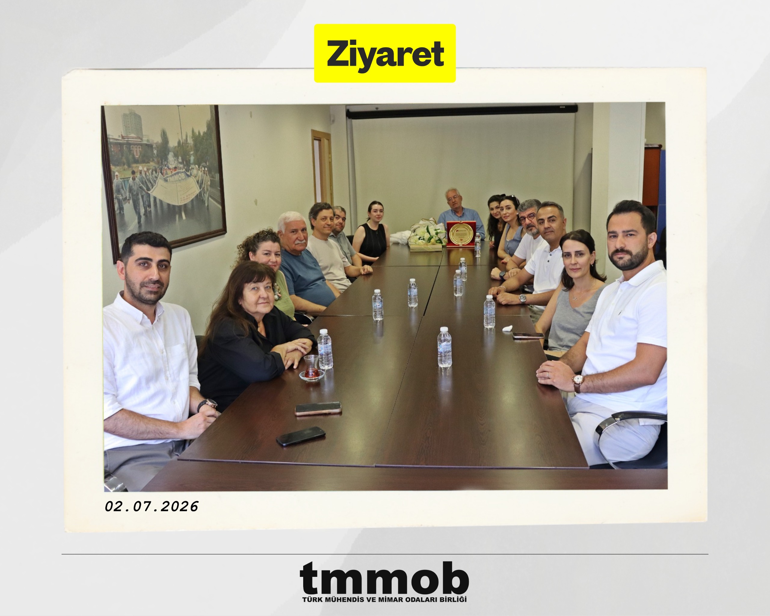 İÇMİMARLAR ODASI TMMOB'Yİ ZİYARET ETTİ